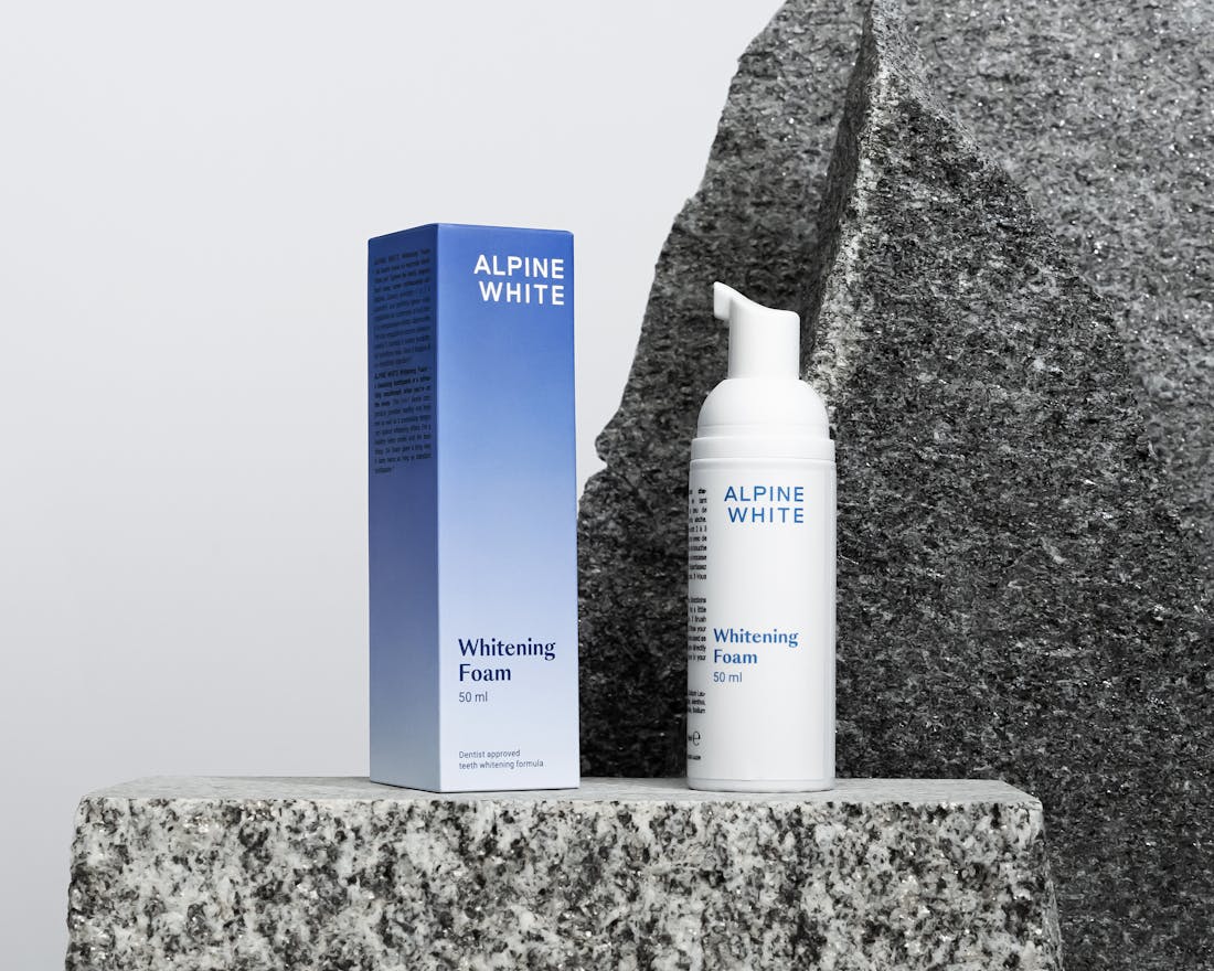alpine white, dentalhygiene, gesunde zähne, whitening foam, bleaching, alpine white studio
