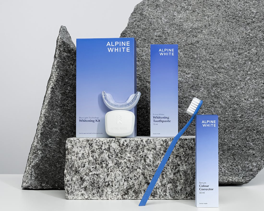 alpine white, dentalhygiene, gesunde zähne, whitening strips, bleaching, alpine white studio