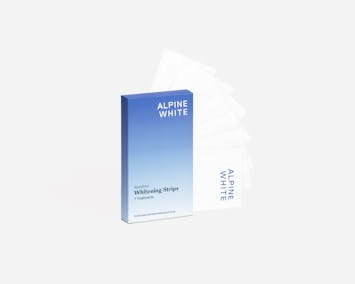 alpine white, dentalhygiene, gesunde zähne, whitening strips sensitive, bleaching, alpine white studio
