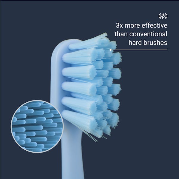 Sonic toothbrush brush heads, antibacterial bristles, replacement brush heads, soft toothbrush heads, effective plaque removal, gentle tooth cleaning, gum care, oral hygiene, toothbrush head replacement, sonic technology toothbrushes