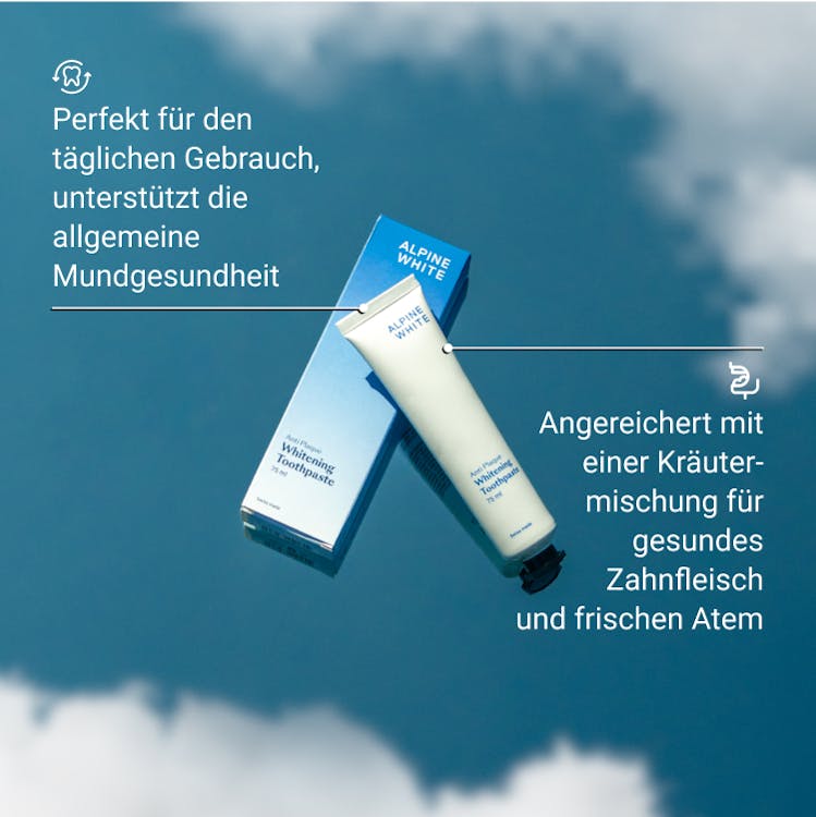 Alpine White, Whitening Toothpaste, Anti Plaque, Swiss Made
