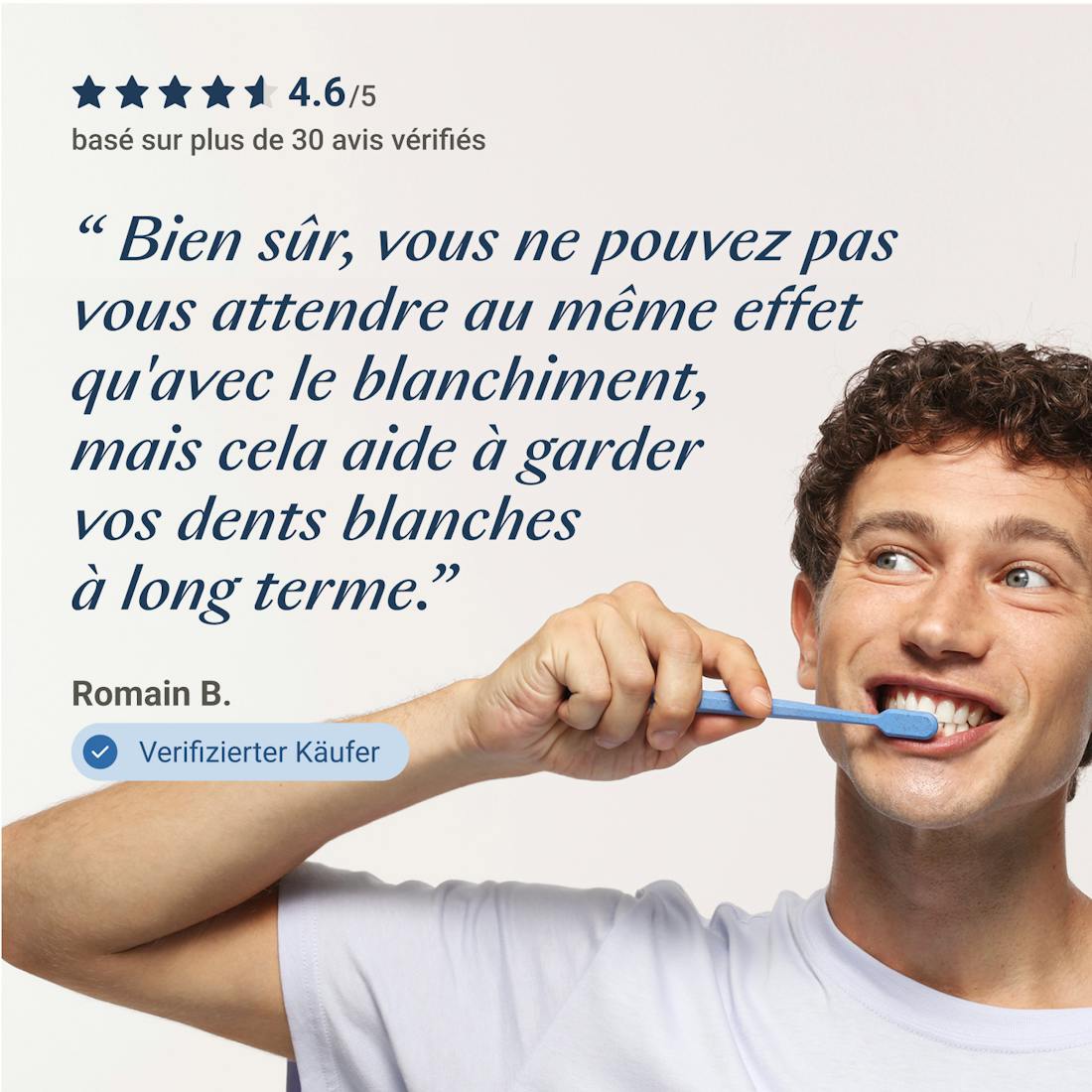 Dentifrice Blanchissant Extra White Alpine White avec PAP et charbon actif, pour des dents visiblement plus blanches et une haleine fraîche. Formule suisse végane, douce pour l’émail et efficace contre les taches tenaces.