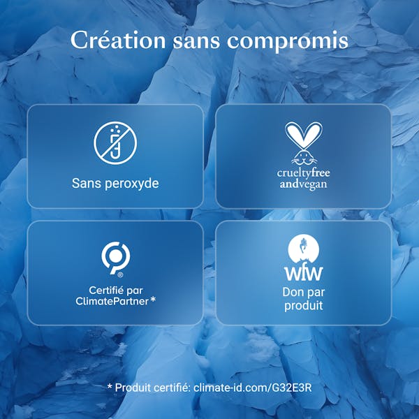 Dentifrice Blanchissant Sensitivity Relief Alpine White, spécialement conçu pour les dents sensibles. Blanchiment doux, soulagement durable de la sensibilité, formule suisse végane sans peroxyde.