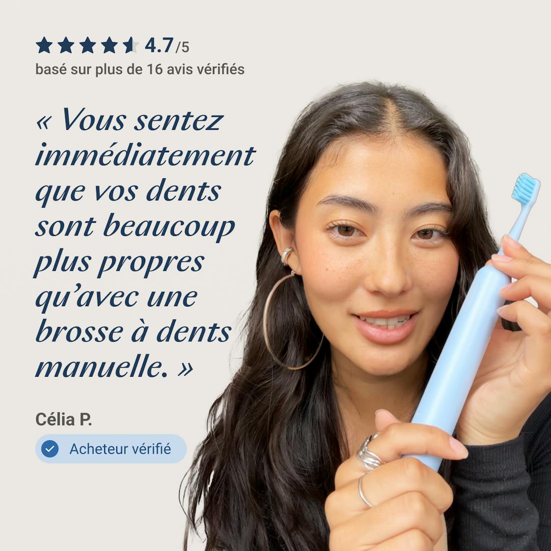 Têtes de brosse Alpine White pour brosse à dents sonique, avec poils souples antibactériens et forme compacte. Assurent un nettoyage efficace, doux pour vos dents et gencives. Développées en Suisse.