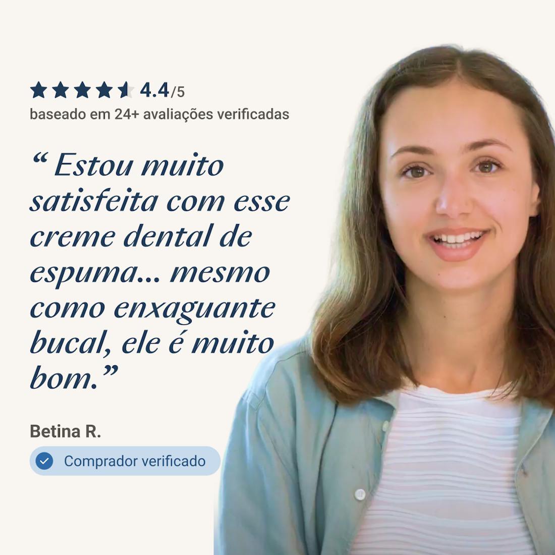 Espuma Clareadora ALPINE WHITE – clareamento dental imediato com efeito óptico instantâneo, proporcionando dentes mais brancos e hálito fresco em segundos. Fórmula suíça, vegana e cruelty-free.