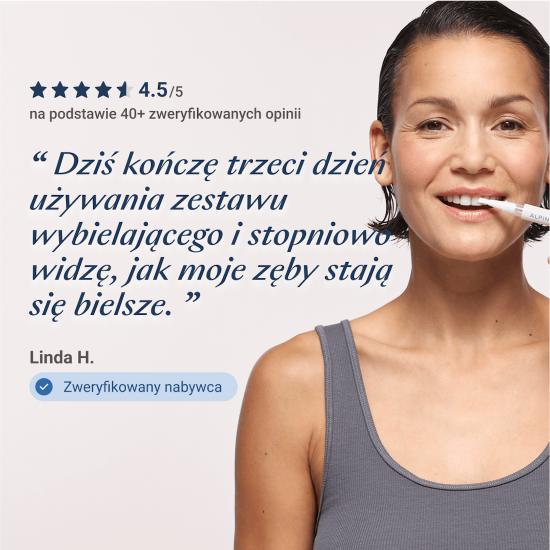 Alpine White, Zestaw do Wybielania Zębów, Żel do Wybielania Zębów