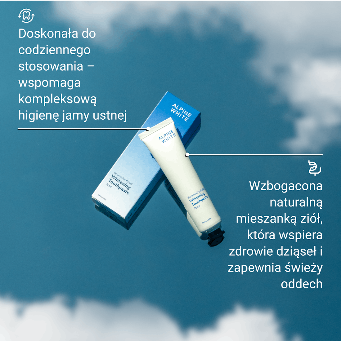 alpine white, higiena jamy ustnej, zdrowe zęby, wybielająca pasta do zębów, wybielanie, alpine white studio, pasta do zębów, pasta do zębów