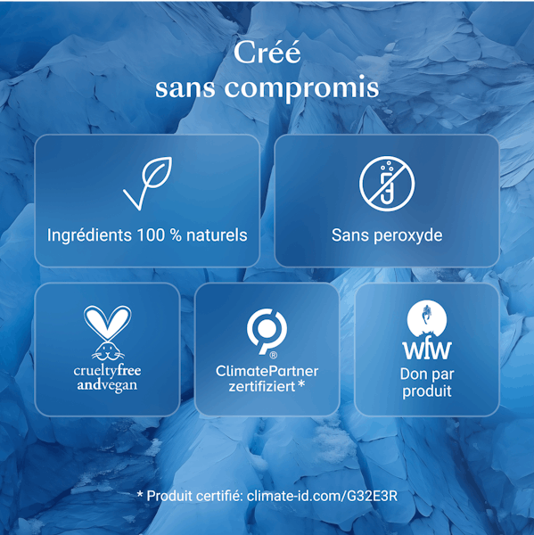 Poudre au charbon actif Alpine White, blanchiment naturel pour des dents plus blanches et une haleine fraîche. Élimine efficacement taches, plaque et tartre grâce à une formule suisse vegan, sans peroxyde.