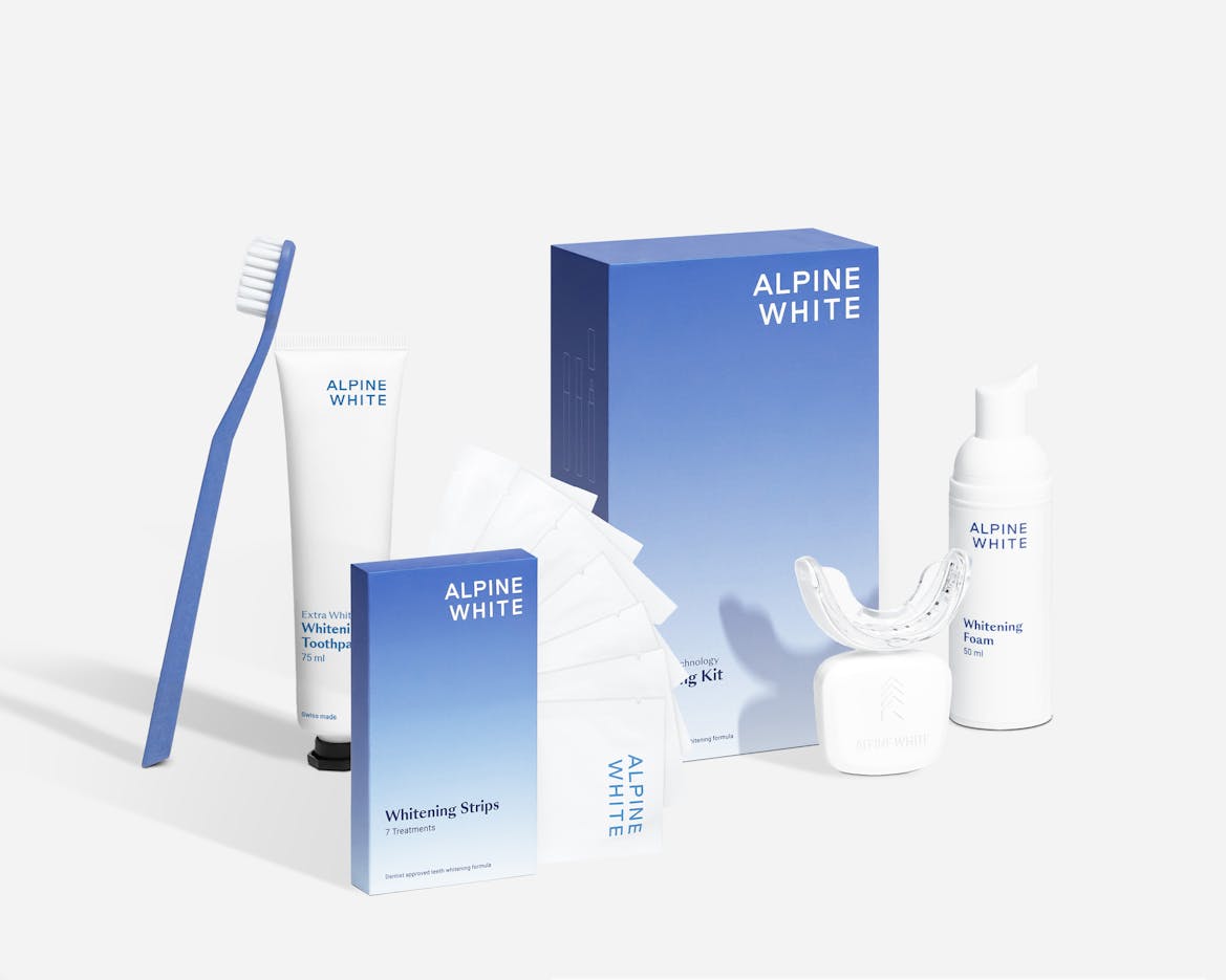 alpine white, hygiène dentaire, dents saines, bandes de blanchiment, alpine white studio