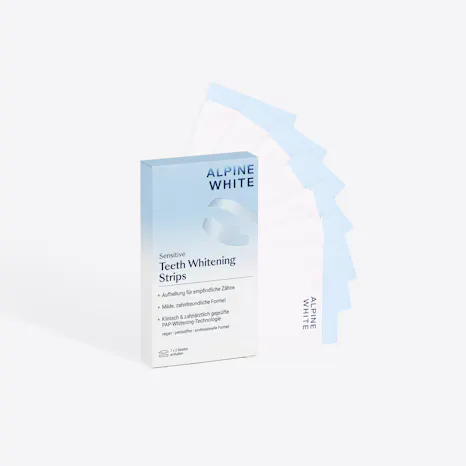 alpine white, whitening strips, sensitive, bleaching, whitening