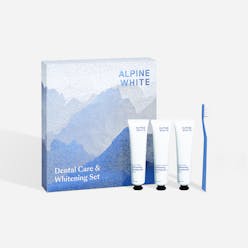 alpine white, christmas box, toothbrush, whitening toothpaste, bleaching