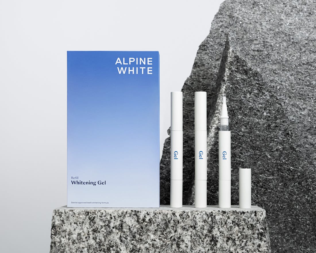 alpine white, hygiène dentaire, dents saines, gel de blanchiment, blanchiment, studio alpine white, whitening kit