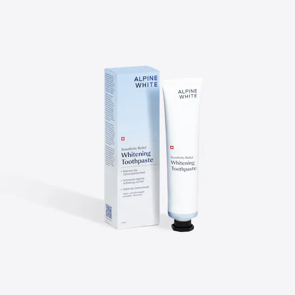 alpine white, whitening toothpaste, sensitivity relief