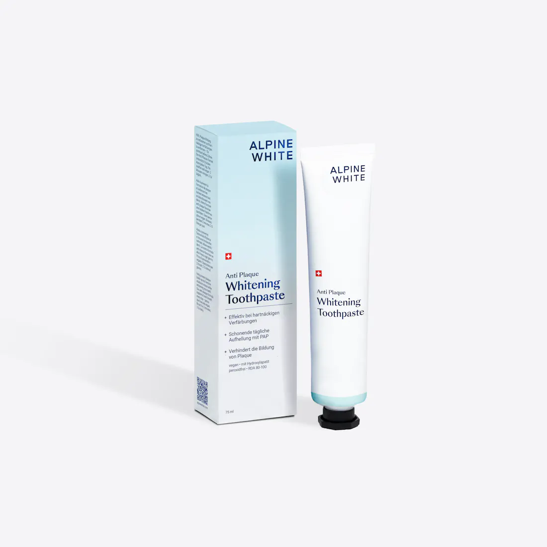 alpine white, anti plaque, whitening toothpaste