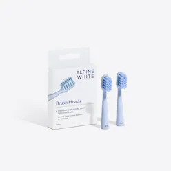 alpine white, sonic toothbrush, brush heads, replacement brush heads