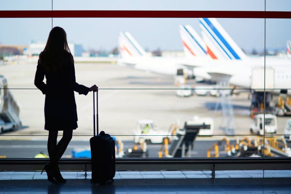 Business Class Passenger at Airport