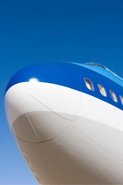 Front of the Boeing 747