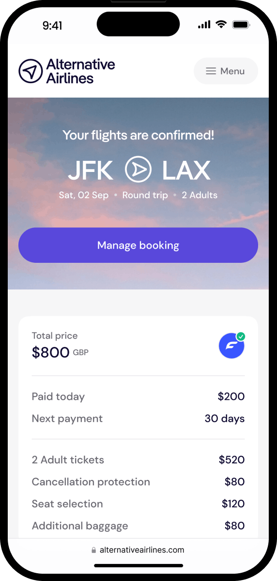 Get The App - Fly Now Pay Later