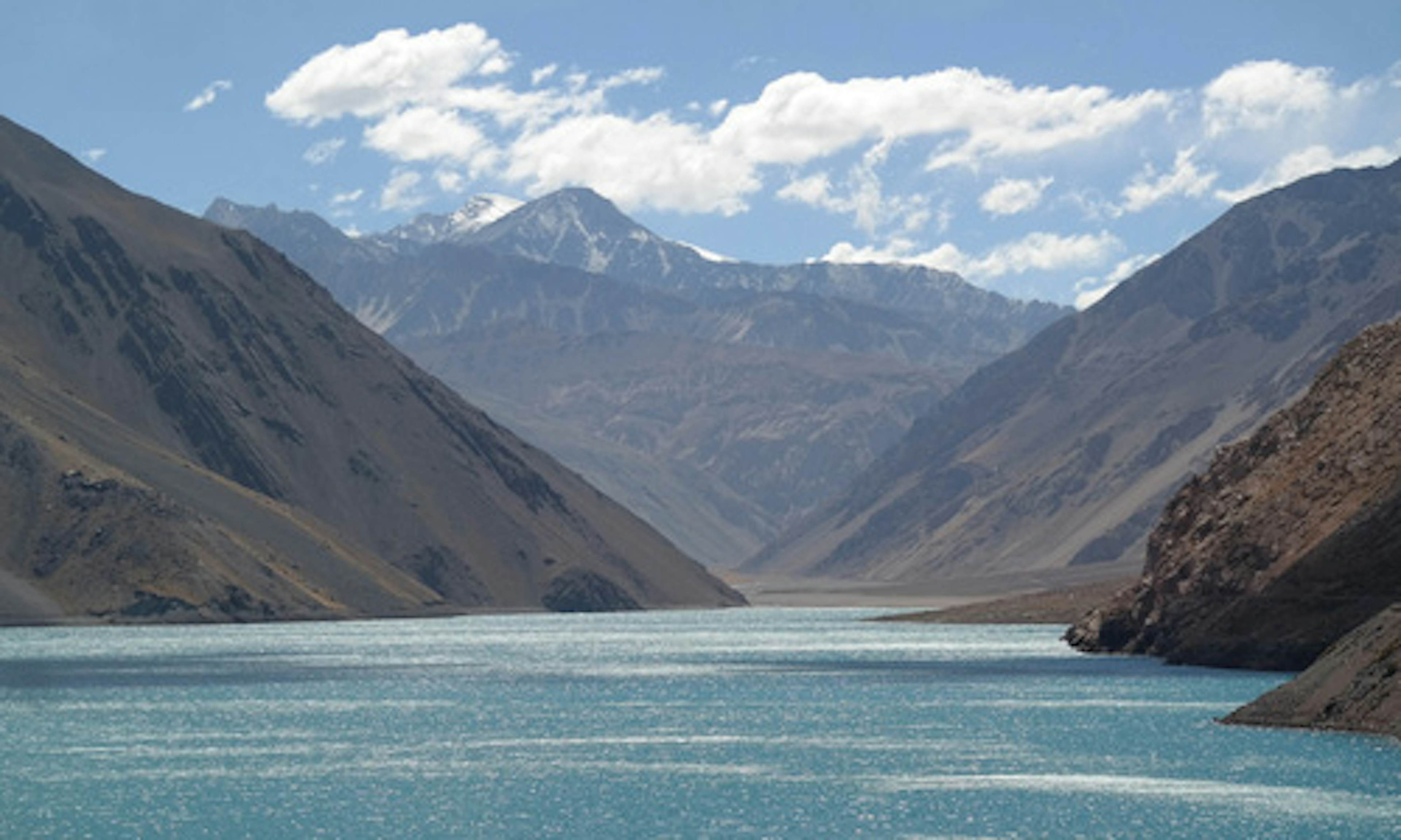 River through mountains in Chile.