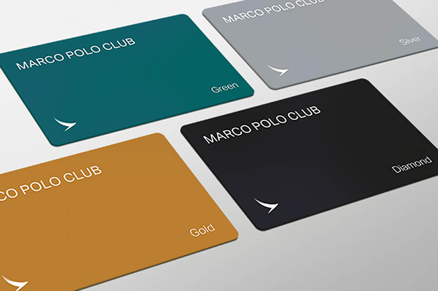 4 loyalty cards for Cathay Pacific's Marco Polo Club