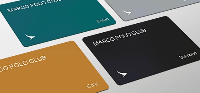 4 loyalty cards for Cathay Pacific's Marco Polo Club