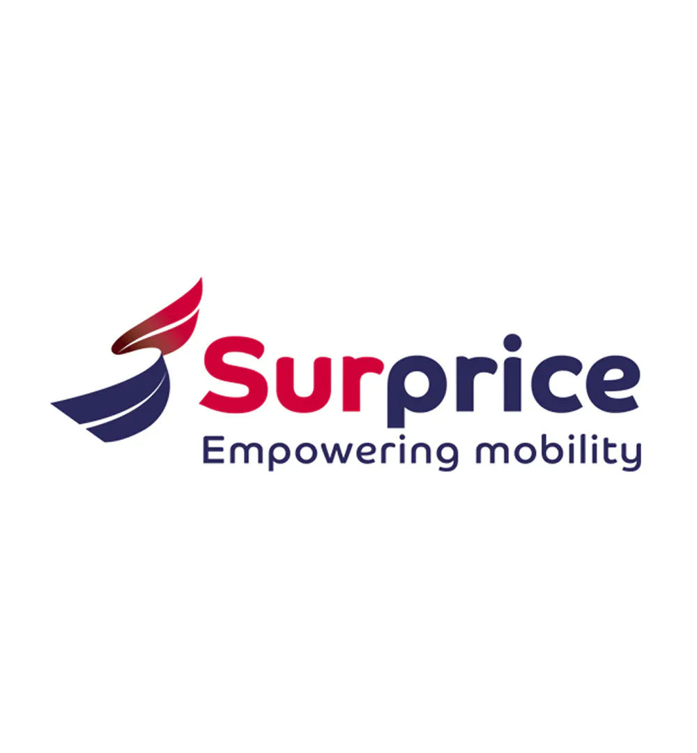 The SurPrice logo on a white square background.