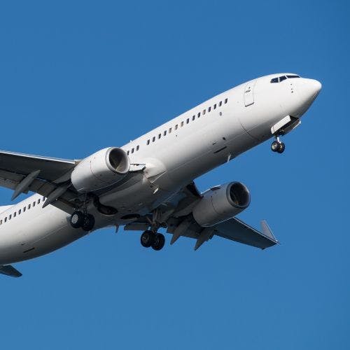 Boeing 737 MAX taking off