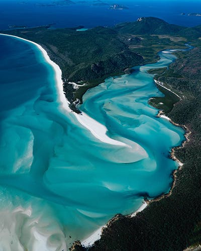 View of tropical beaches in Australia