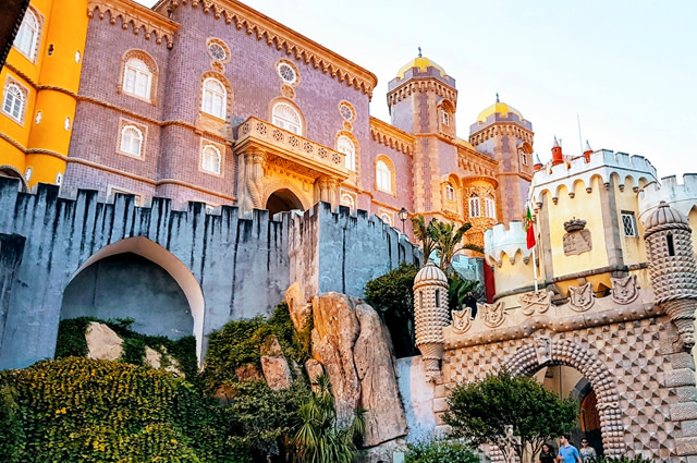 Colourful facade of Sintra