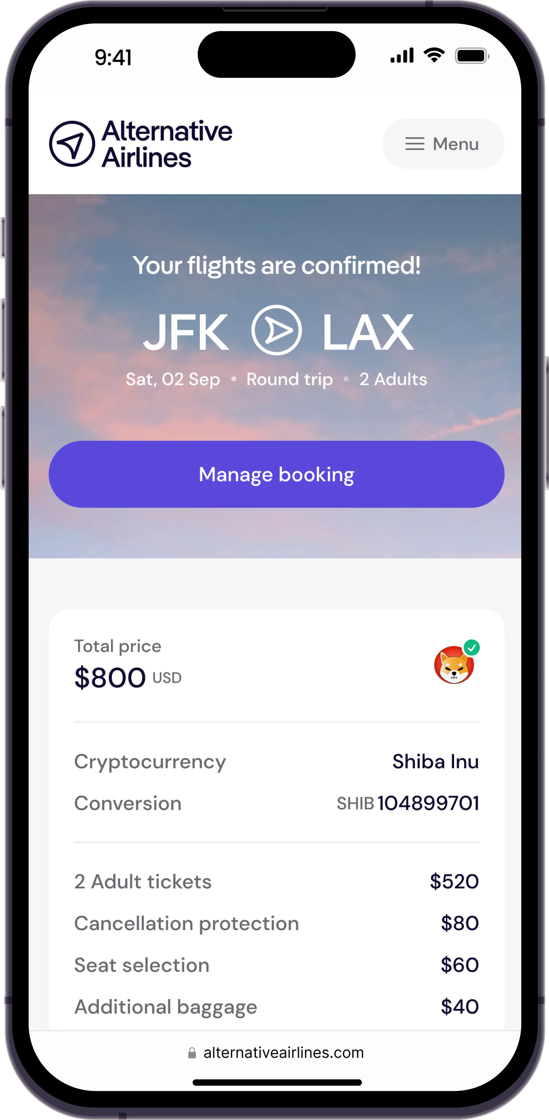 Pay for Flights with Shiba Inu | SHIB