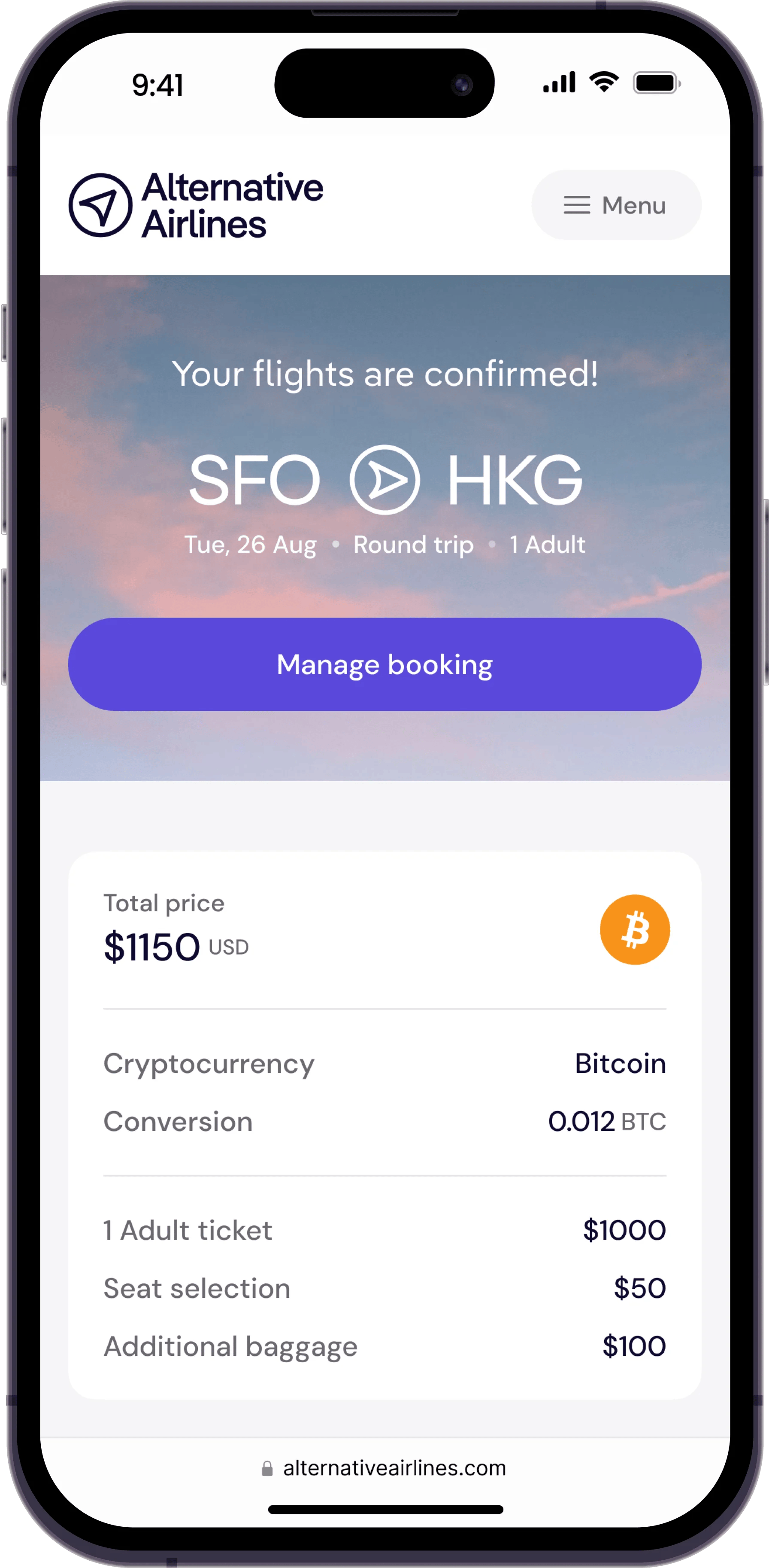 Flights to Bitcoin Asia | Alternative Airlines