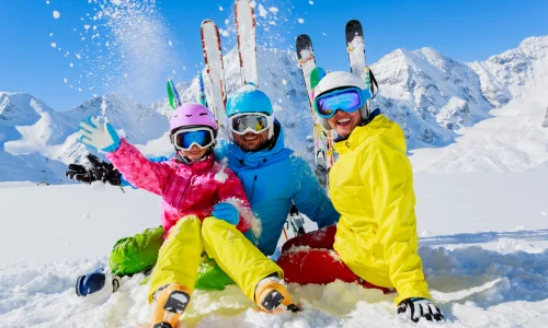 Ski Slopes in the mountains