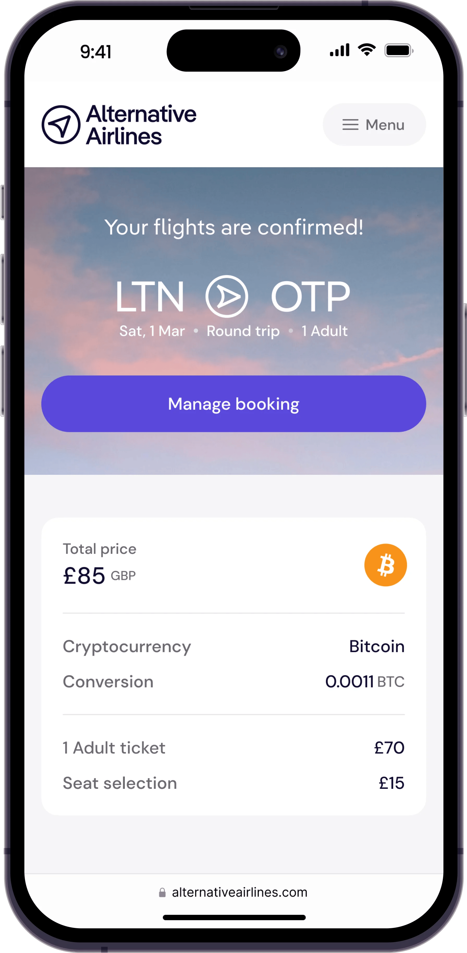 Flights to Crypto Expo Europe 2025 | Alternative Airlines