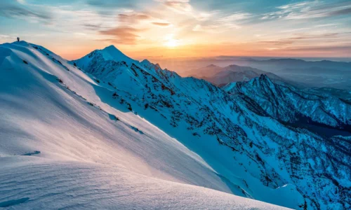 Snow covered mountain