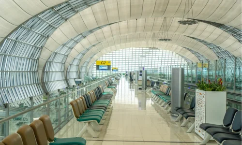 Curved Airport roof 
