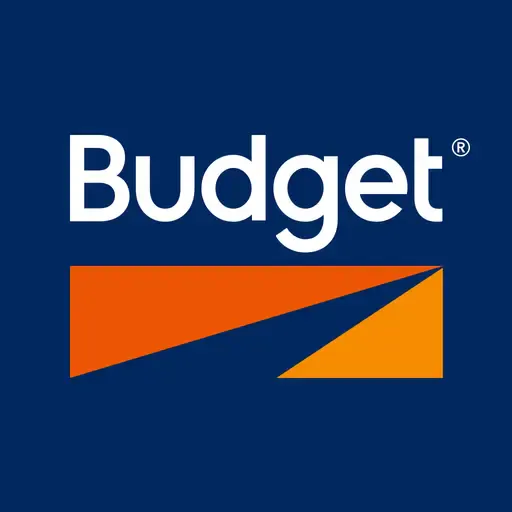 Budget Rent a Car Logo on a blue background