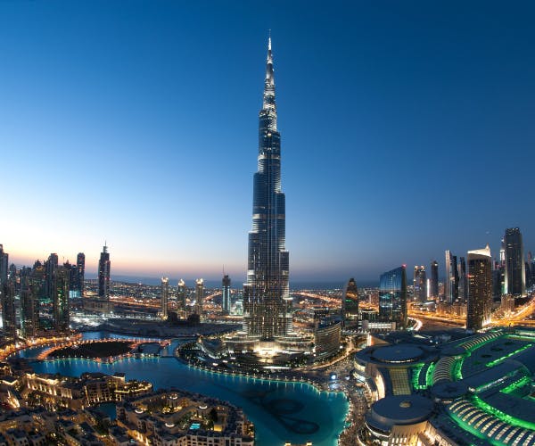 Dubai Skyline, featuring the Burj Khalifa