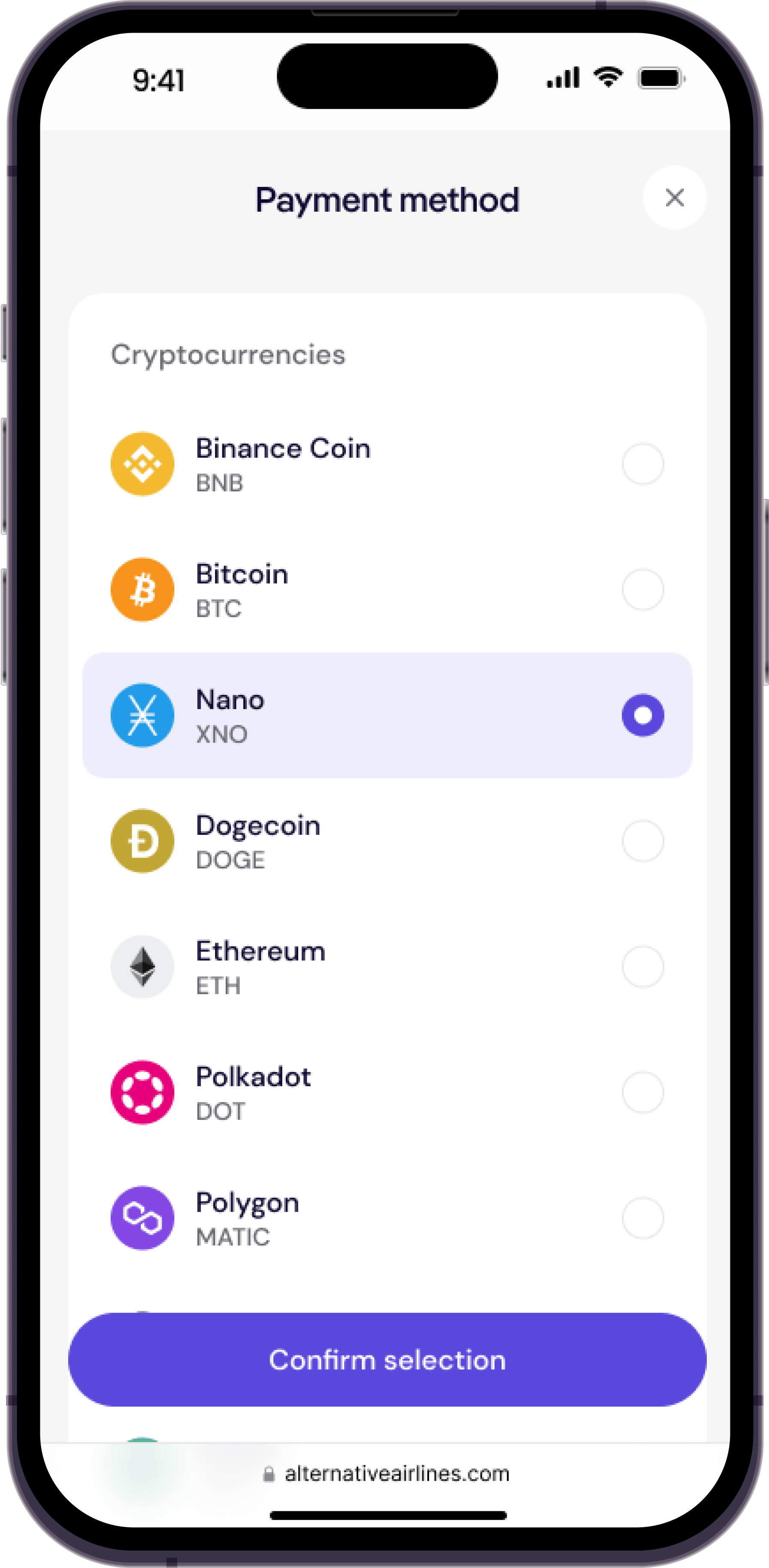 Pay for Flights with Nano | XNO