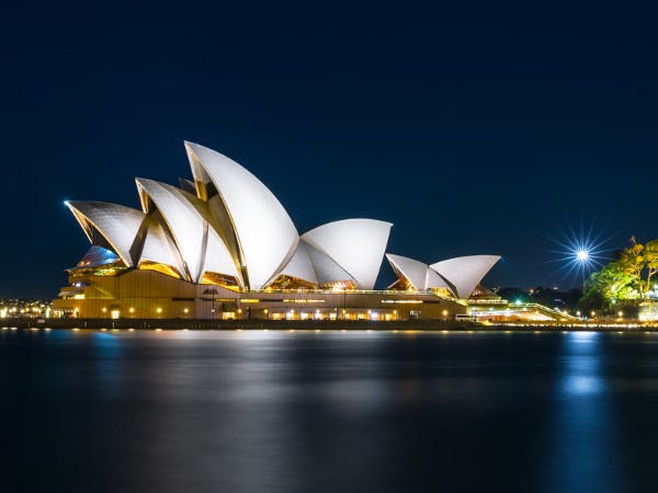 A picture of the Sydney Opera House in Australia