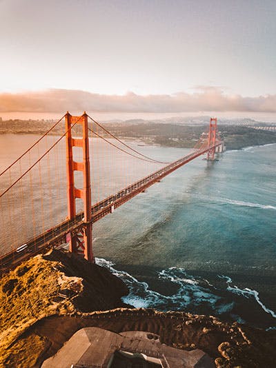 Image of the Golden Gate Bridge in San Francisco, USA