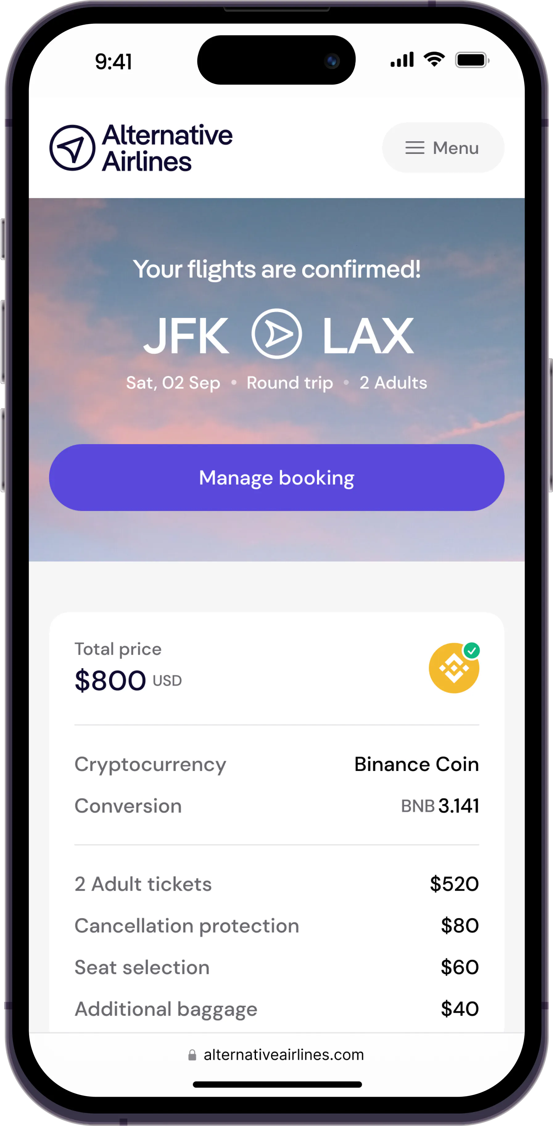 Buy Flights With Binance Pay | 90+ Cryptocurrencies Available