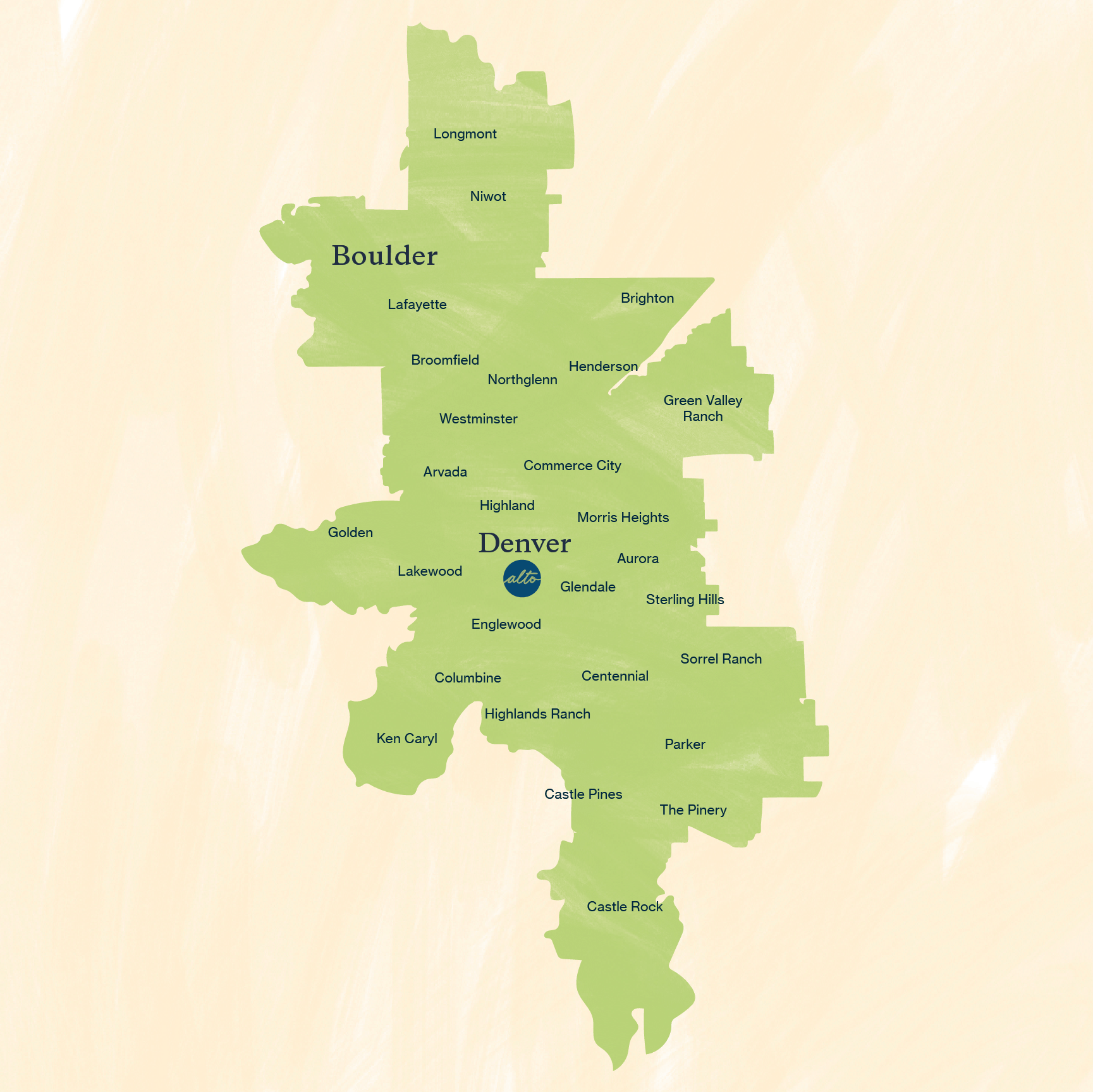 Alto Pharmacy Denver courier zone map