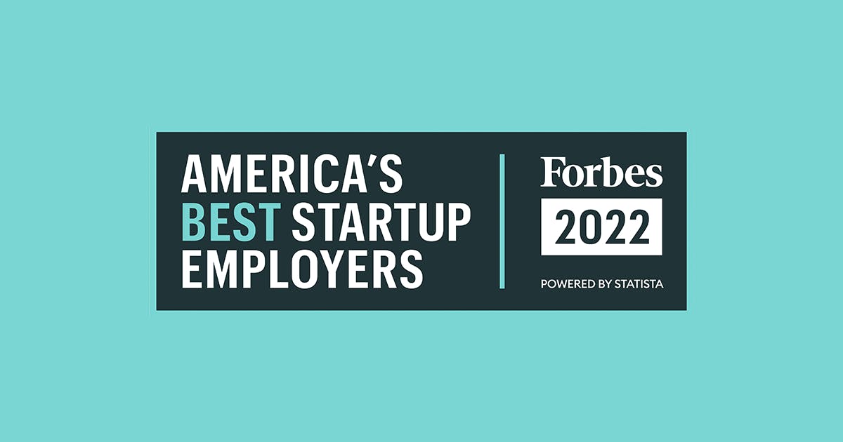 Forbes America's Best Start Up Employers 2022