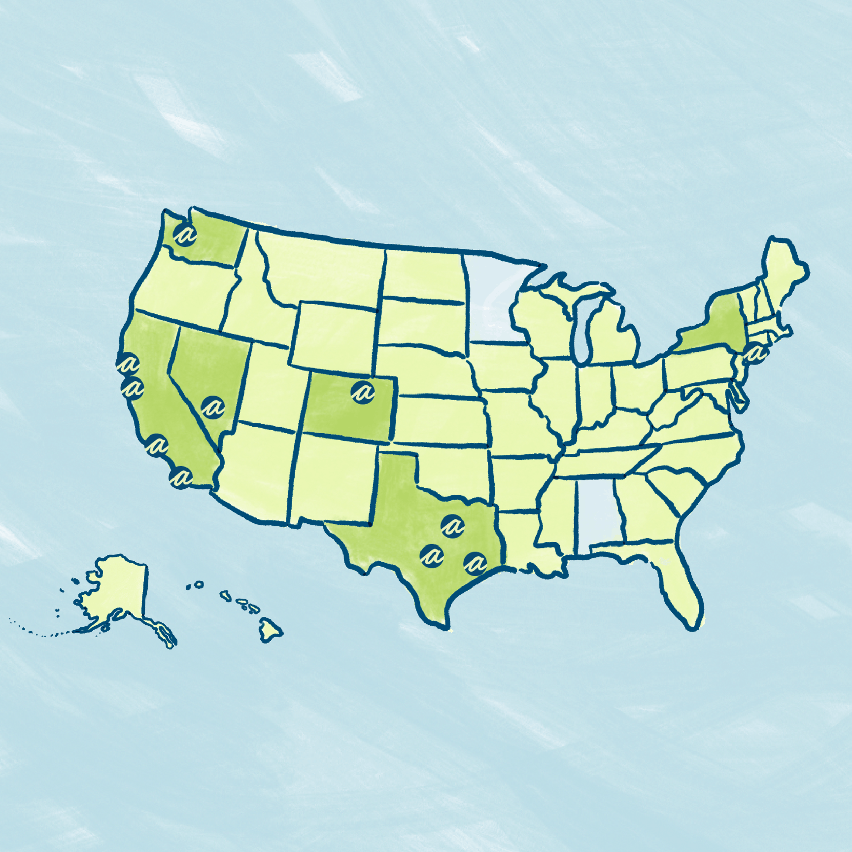 Fertility mail order map