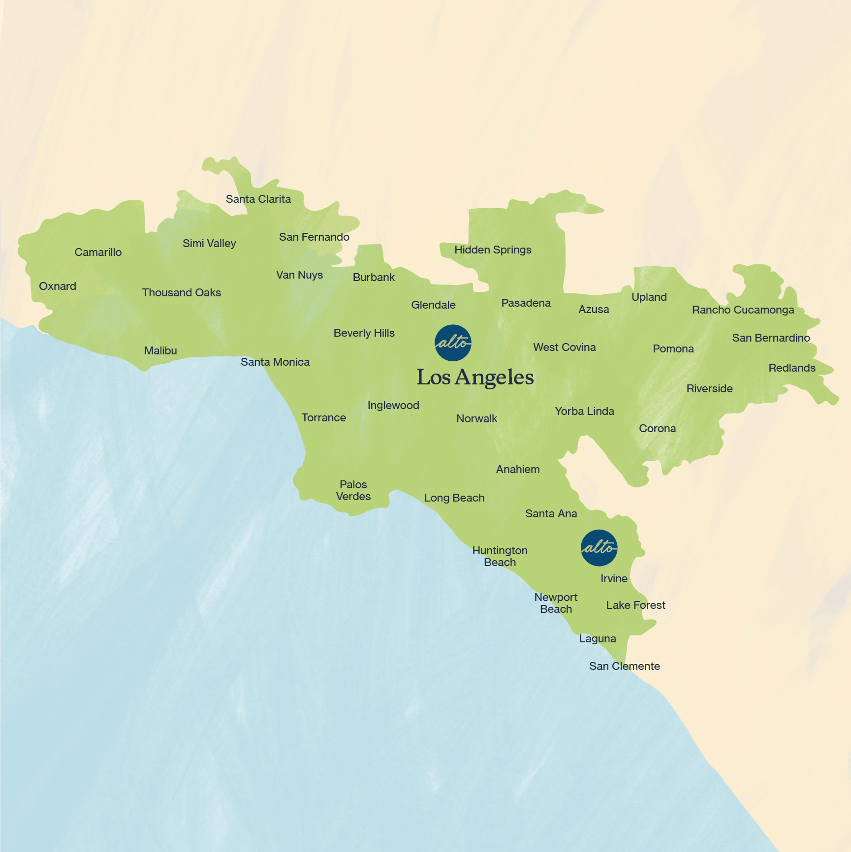 Los Angeles and Orange County