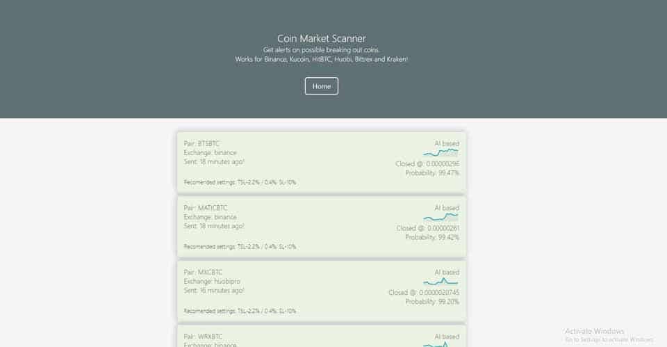 coin market scanner