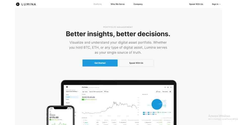 Lumina portfolio management system