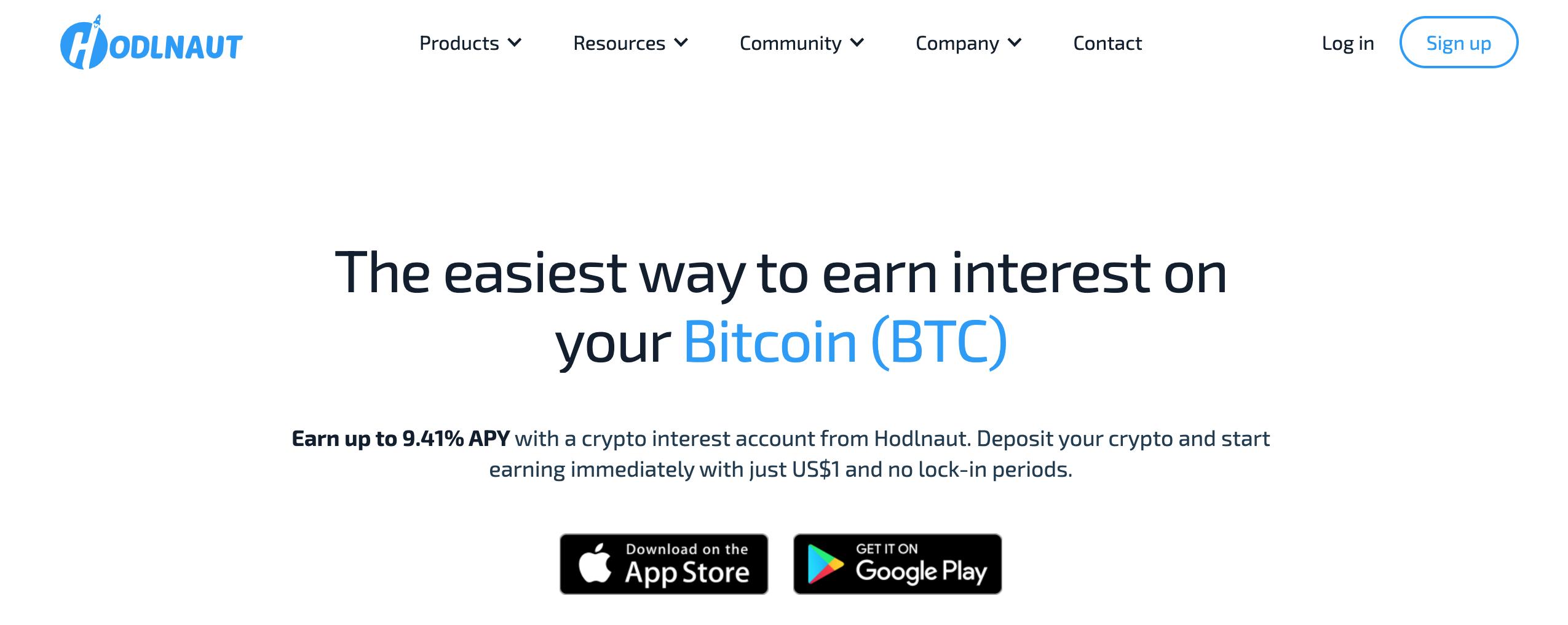 Best interest earning on crypto holdings