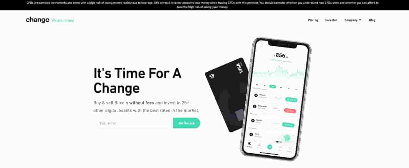 Change crypto bank