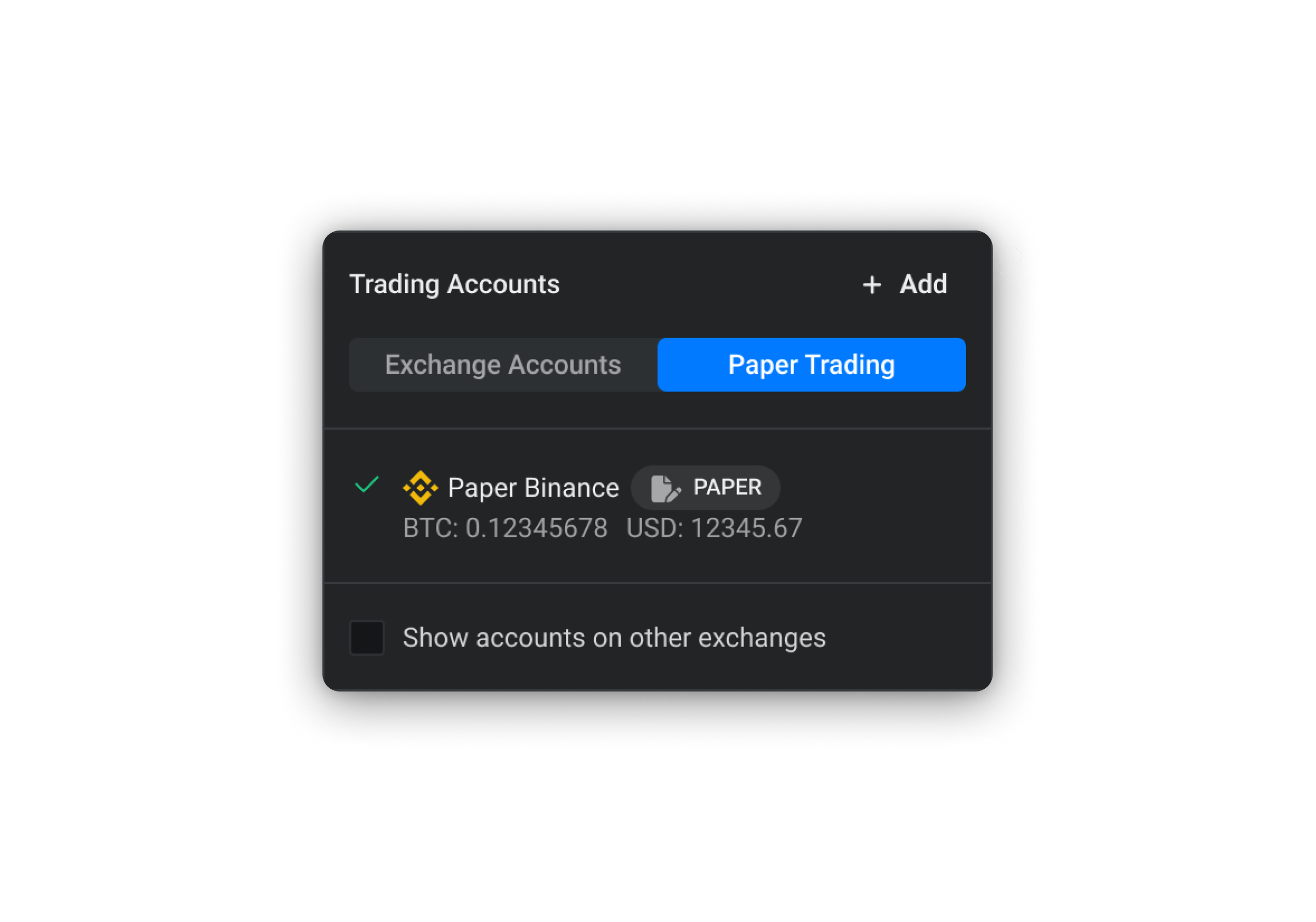 Use Paper Trading to test your crypto strategies without risk